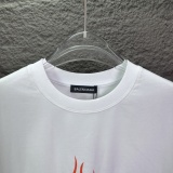 Balenciaga 26SS Fashion Flame Logo Printed T-shirt Couple Casual Versatile Short Sleeve