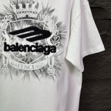 Balenciaga 26SS Fashion Heavy Industry Embroidered Logo T-shirt Unisex Casual Versatile Short Sleeve