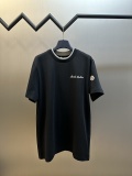 Moncler Embroidered Logo Fake Two Short Sleeves Leisure Exercise Fashion T-shirt