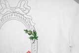 Dior New Fashion Flower Bird Printed T-shirt Couple Casual Versatile Short Sleeve