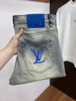 Louis Vuitton 26ss New Fashion Washed Slim Fit Small Straight leg Jeans
