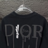Dior 26SS Fashion Foam Melted Logo Printed T-shirt Unisex Casual Versatile Short Sleeve