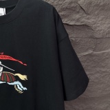 Burberry 26SS Classic Embroidered War Horse Logo T-shirt Unisex Casual Versatile Short Sleeve