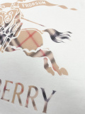 Burberry Classic War Horse Logo Printed T-shirt Couple Casual Versatile Short Sleeve