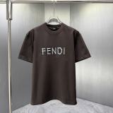 Fendi 26SS Fashion Logo Printed T-shirt Unisex Casual Versatile Short Sleeve