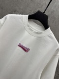 Balenciaga 26SS Fashion Embroidery Logo UV Color Change T-shirt Unisex Casual Versatile Short Sleeve