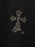 Chrome Hearts 26SS Fashion Heavy Industry Patch T-shirt Unisex Casual Versatile Short Sleeve