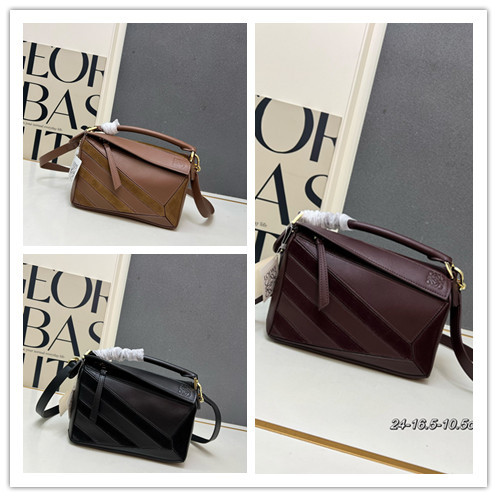 Loewe Fashion Versatile Cowhide Crossbody Bag Handbag Size: 24 x 16.5 x 10.5 CM