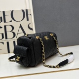 Chanel Fashion Retro Versatile Chain Bowling Bag Size: 15.5 x 24 x 11.5 CM