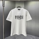 Fendi 26SS Fashion Logo Printed T-shirt Unisex Casual Versatile Short Sleeve
