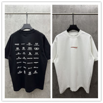 Balenciaga 26SS Fashion Embroidery Logo UV Color Change T-shirt Unisex Casual Versatile Short Sleeve Balenciaga 26SS Fashion Embroidery Logo UV Color Change T-shirt Unisex Casual Versatile Short Sleeve