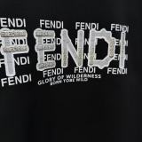 Fendi 26SS Fashion Logo Printed T-shirt Unisex Casual Versatile Short Sleeve