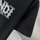 Fendi 26SS Fashion Logo Printed T-shirt Unisex Casual Versatile Short Sleeve