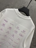 Balenciaga 26SS Fashion Embroidery Logo UV Color Change T-shirt Unisex Casual Versatile Short Sleeve