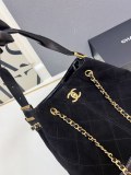 Chanel Retro Vintage Versatile Diamond Grid Chain Diagonal Cross Tote Bag Shopping Bag Size: 33 x 29 x 11 CM