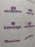 Balenciaga 26SS Fashion Embroidery Logo UV Color Change T-shirt Unisex Casual Versatile Short Sleeve