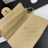 Chanel Fashion CC Leather Diamond Grid Chain Shoulder Bag Crossbody Bag Size: 25.5 x 17.5 x 7 CM