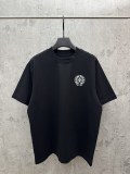 Chrome Hearts 26SS Fashion Embroidery UV Color Change T-shirt Unisex Casual Versatile Short Sleeve