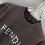 Fendi 26SS Fashion Logo Printed T-shirt Unisex Casual Versatile Short Sleeve