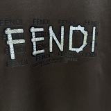 Fendi 26SS Fashion Logo Printed T-shirt Unisex Casual Versatile Short Sleeve