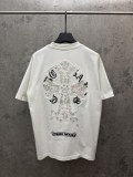 Chrome Hearts 26SS Fashion Heavy Industry Patch T-shirt Unisex Casual Versatile Short Sleeve