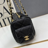 Chanel Fashion Retro Versatile Chain Bowling Bag Size: 15.5 x 24 x 11.5 CM