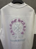 Chrome Hearts 26SS Fashion Embroidery UV Color Change T-shirt Unisex Casual Versatile Short Sleeve