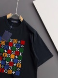 Louis Vuitton Classic Logo Printed T-shirt Unisex Casual Loose Short Sleeve