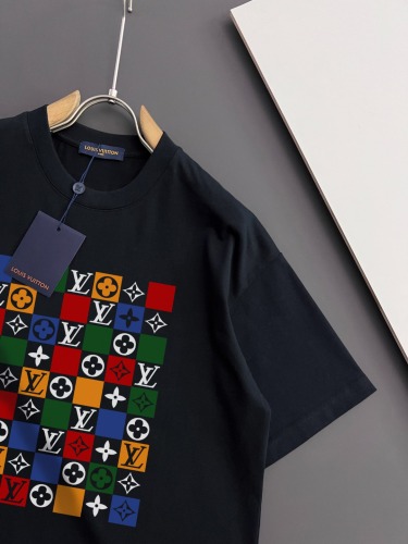 Louis Vuitton Classic Logo Printed T-shirt Unisex Casual Loose Short Sleeve