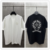 Chrome Hearts 26SS Fashion Embroidery UV Color Change T-shirt Unisex Casual Versatile Short Sleeve