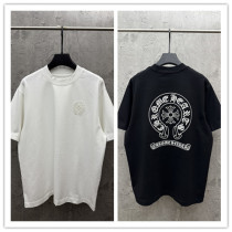 Chrome Hearts 26SS Fashion Embroidery UV Color Change T-shirt Unisex Casual Versatile Short Sleeve Chrome Hearts 26SS Fashion Embroidery UV Color Change T-shirt Unisex Casual Versatile Short Sleeve