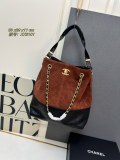 Chanel Retro Vintage Versatile Diamond Grid Chain Diagonal Cross Tote Bag Shopping Bag Size: 33 x 29 x 11 CM