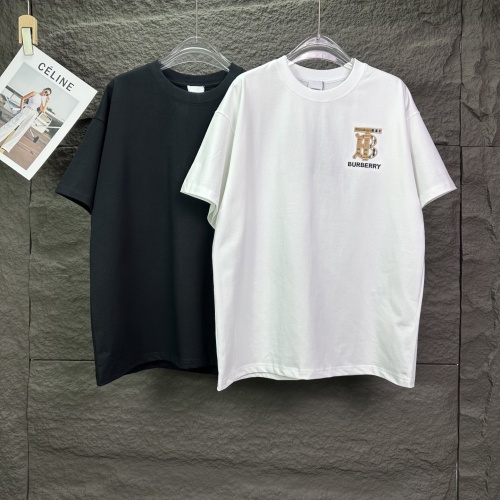 Burberry 26SS Classic Embroidered Logo T-shirt Couple Casual Versatile Short Sleeve