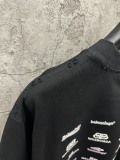 Balenciaga 26SS Fashion Embroidery Logo UV Color Change T-shirt Unisex Casual Versatile Short Sleeve