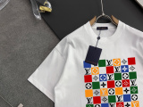 Louis Vuitton Classic Logo Printed T-shirt Unisex Casual Loose Short Sleeve
