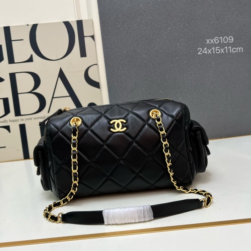 Chanel Fashion Retro Versatile Chain Bowling Bag Size: 15.5 x 24 x 11.5 CM