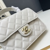 Chanel Fashion Sheepskin Mini Chain Backpack Handbag Shoulder Bag Size: 14 x 18 x 3 CM