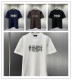 Fendi 26SS Fashion Logo Printed T-shirt Unisex Casual Versatile Short Sleeve