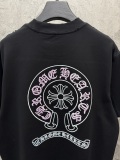 Chrome Hearts 26SS Fashion Embroidery UV Color Change T-shirt Unisex Casual Versatile Short Sleeve