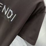 Fendi 26SS Fashion Logo Printed T-shirt Unisex Casual Versatile Short Sleeve