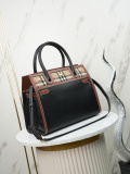 Burberry Classic Retro Pattern Rivet Handbag Crossbody Bag Size: 32 x 15 x 25 CM