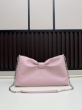 Dior Fashion Sheepskin Bow Chain Crossbody Bag