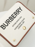 Burberry Fashion Retro Checkered Leather Slant Backpack Handbag Size: 18 x 8 x 12 CM