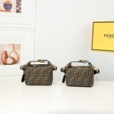 Fendi Classic Retro FF Makeup Bag Bento Meal Box 