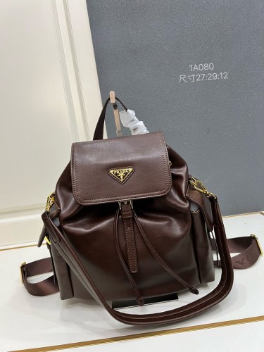 Prada Couple Fashion Flip Bag Backpack Size: 27 x 29 x 12.5 CM
