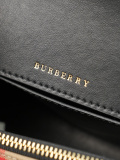 Burberry Fashion Retro Checkered Leather Slant Backpack Handbag Size: 18 x 8 x 12 CM