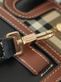Burberry Classic Retro Pattern Rivet Handbag Crossbody Bag Size: 32 x 15 x 25 CM