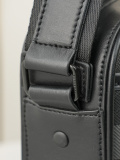Burberry Fashion Versatile Carbon Grey Grid Single Shoulder Bag Crossbody Bag Size: 25 x 5 x 18 CM