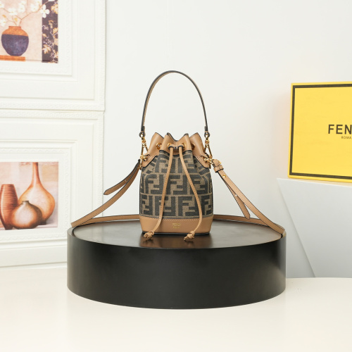Fendi Mini Classic FF Handheld Bucket Bag Crossbody Bag Size: 12 x 18 x 10 CM