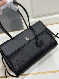 Chanel 26ss Fashion Versatile Leather Tote Handbag Shoulder Bag Size: 32 x 10 x 21 CM